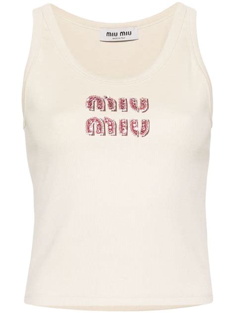 miumiu tank tops and vests